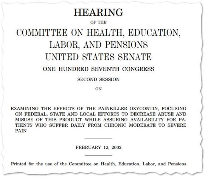 Hearing of the Committee on Health, Education, Labor, and Pensions United States Senate, February 12, 2002